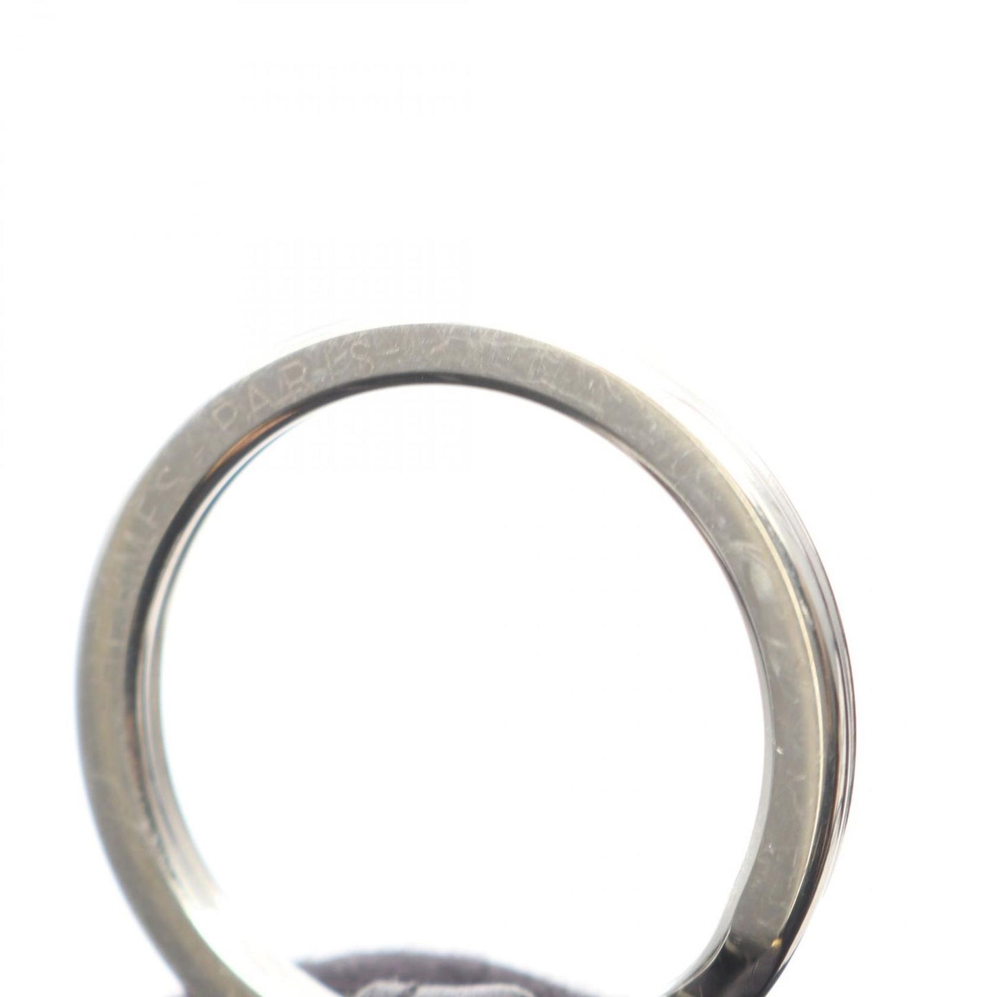 Hermes Charm Carmen Black Leather Keychain — view 5