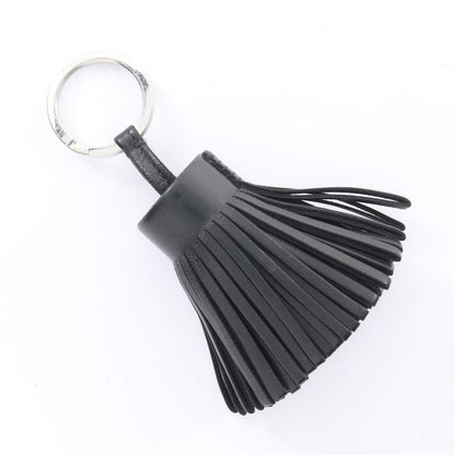 Hermes Charm Carmen Black Leather Keychain — view 2