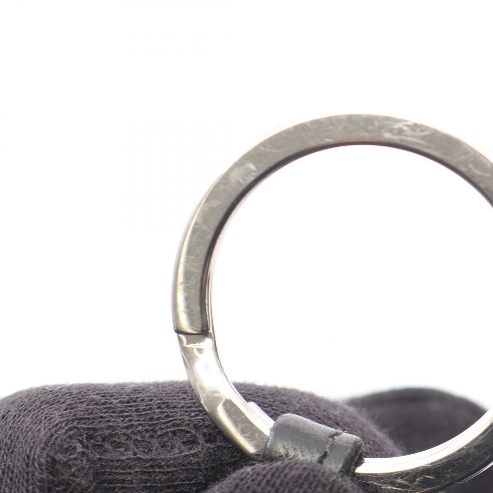 Hermes Charm Carmen Black Leather Keychain — view 6