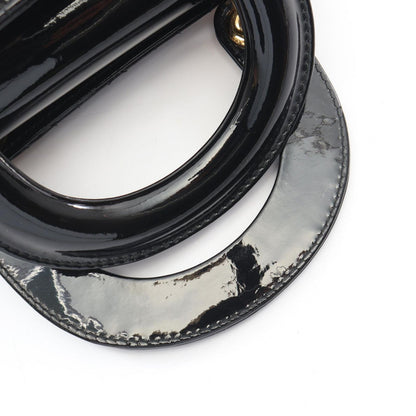 Dior Handbag Mini Cannage 2-Way Black Patent Leather Tote — view 5