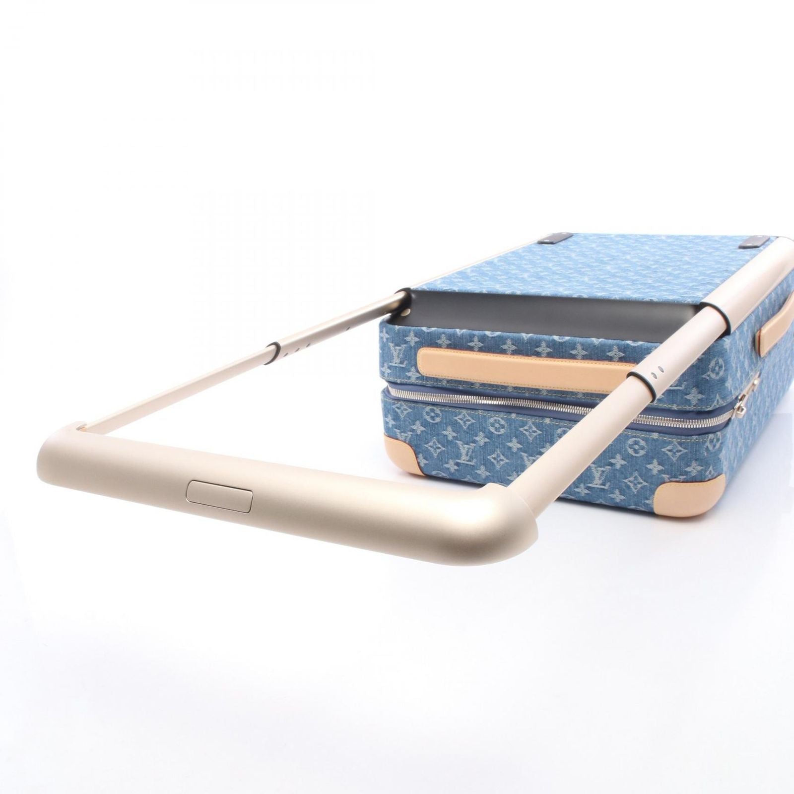 Louis Vuitton Travel Bag Horizon 55 M Blue Denim Leather — view 7
