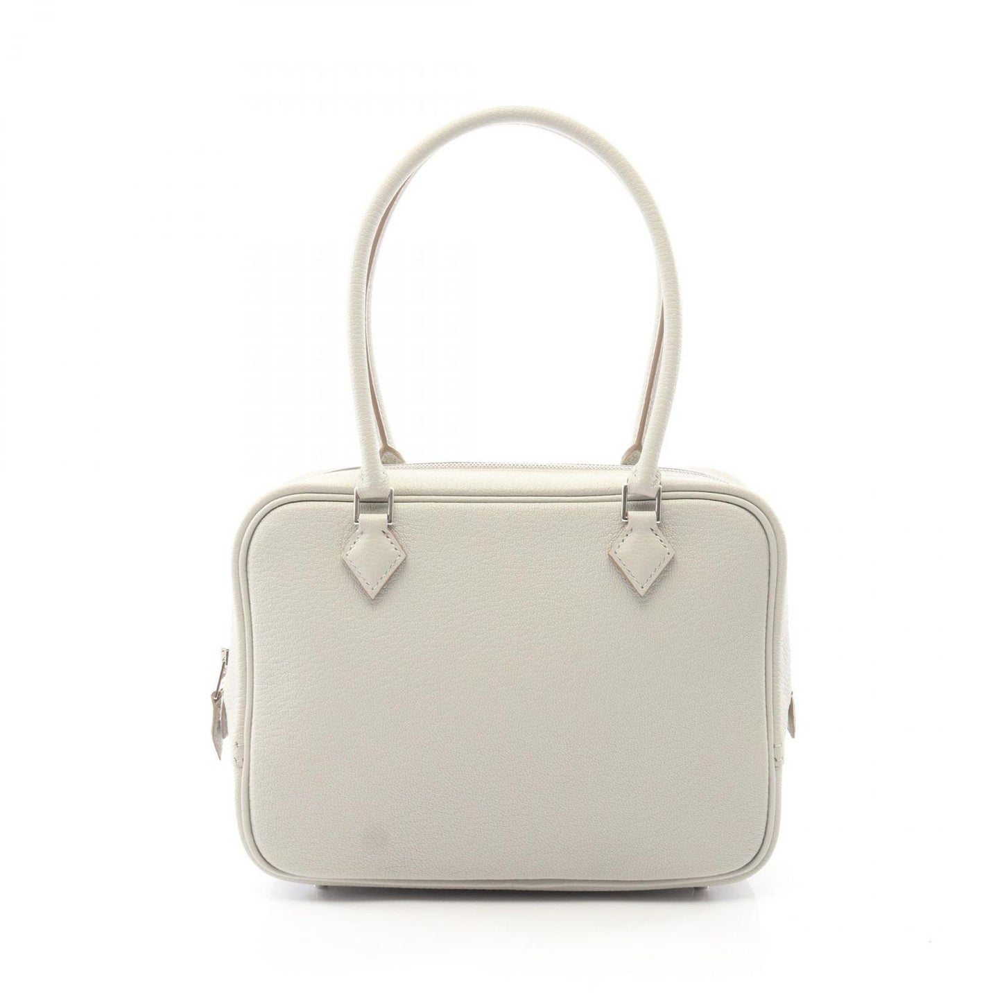 Hermes Handbag Mini Plume 20 Gris Perle Leather