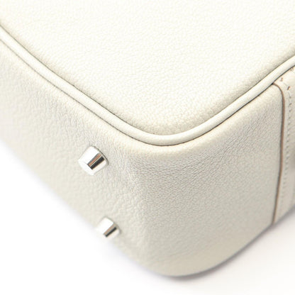 Hermes Handbag Mini Plume 20 Gris Perle Leather — view 6
