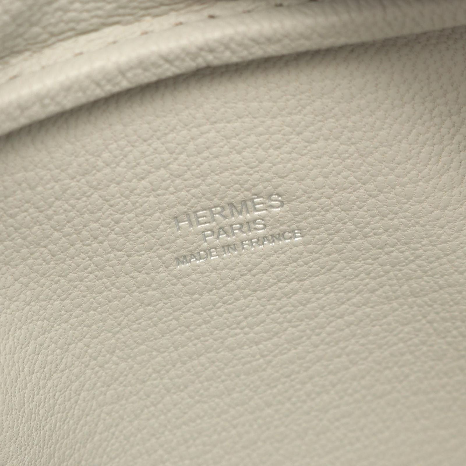 Hermes Handbag Mini Plume 20 Gris Perle Leather — view 4