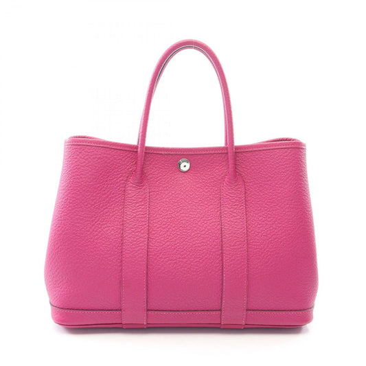 Hermes Tote Garden Party TPM Rose Purple Leather Calf