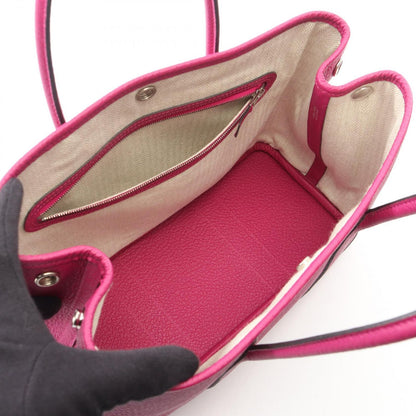 Hermes Tote Garden Party TPM Rose Purple Leather Calf — view 3