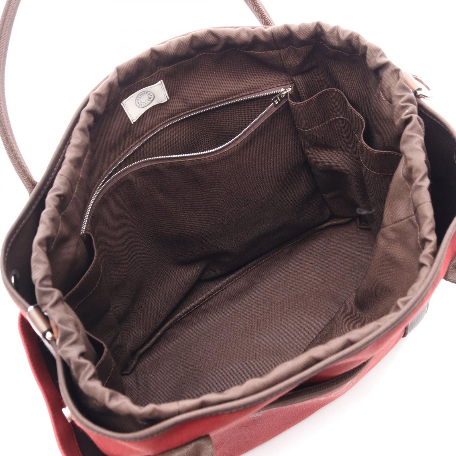 Hermes Tote Sac Panthere Jugle 2-Way Jouasch Chocolat Canvas Sac — view 3