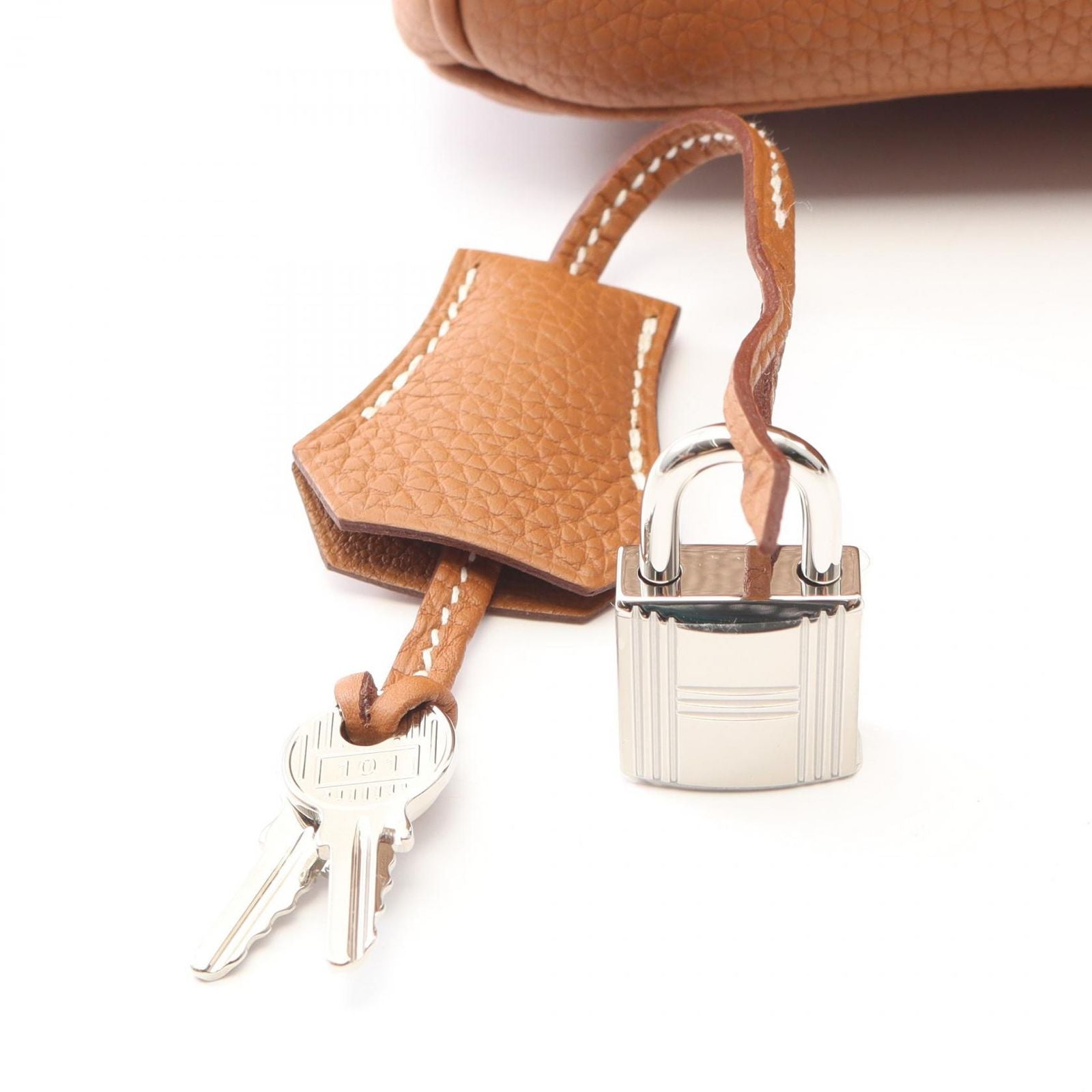 Hermes Handbag Birkin 25 Gold Leather — view 5