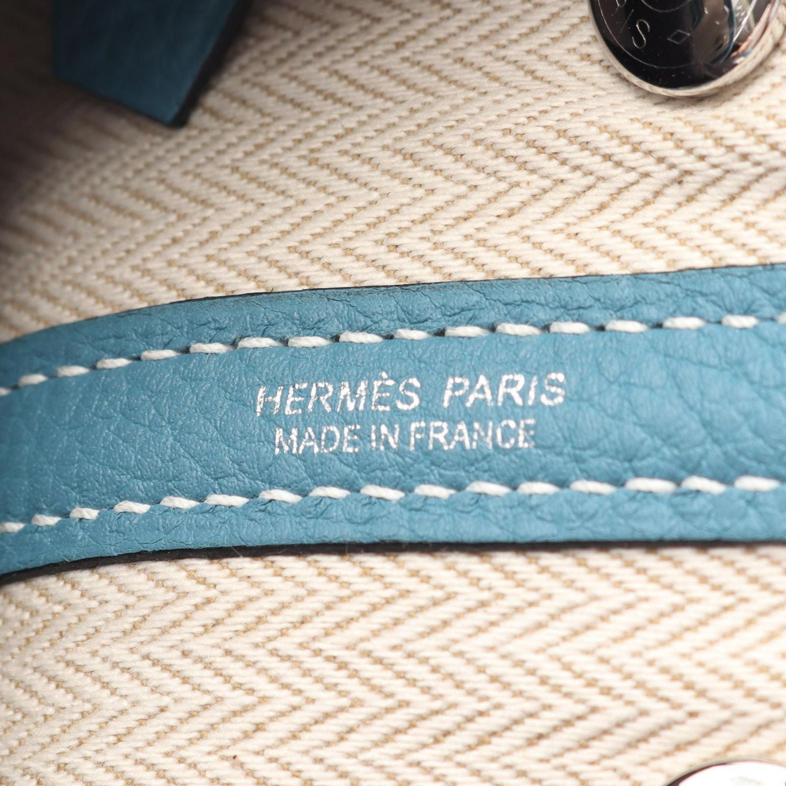 Hermes Handbag Neoga Den 23 CK Nu Blue -n Leather Neo Ga Den 23 — view 4
