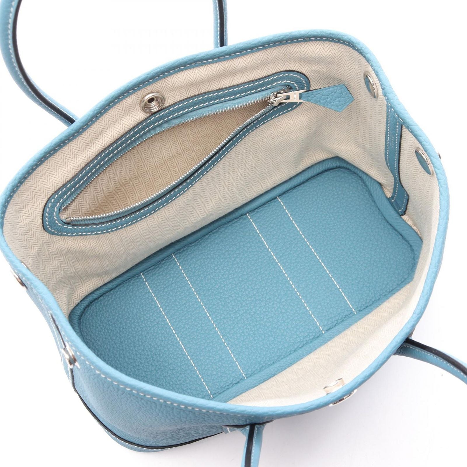 Hermes Handbag Neoga Den 23 CK Nu Blue -n Leather Neo Ga Den 23 — view 3