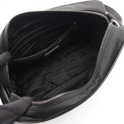 Prada Shoulder Bag Re-Nylon Tessuto Saffiano 2 Black Nylon Leather — view 3