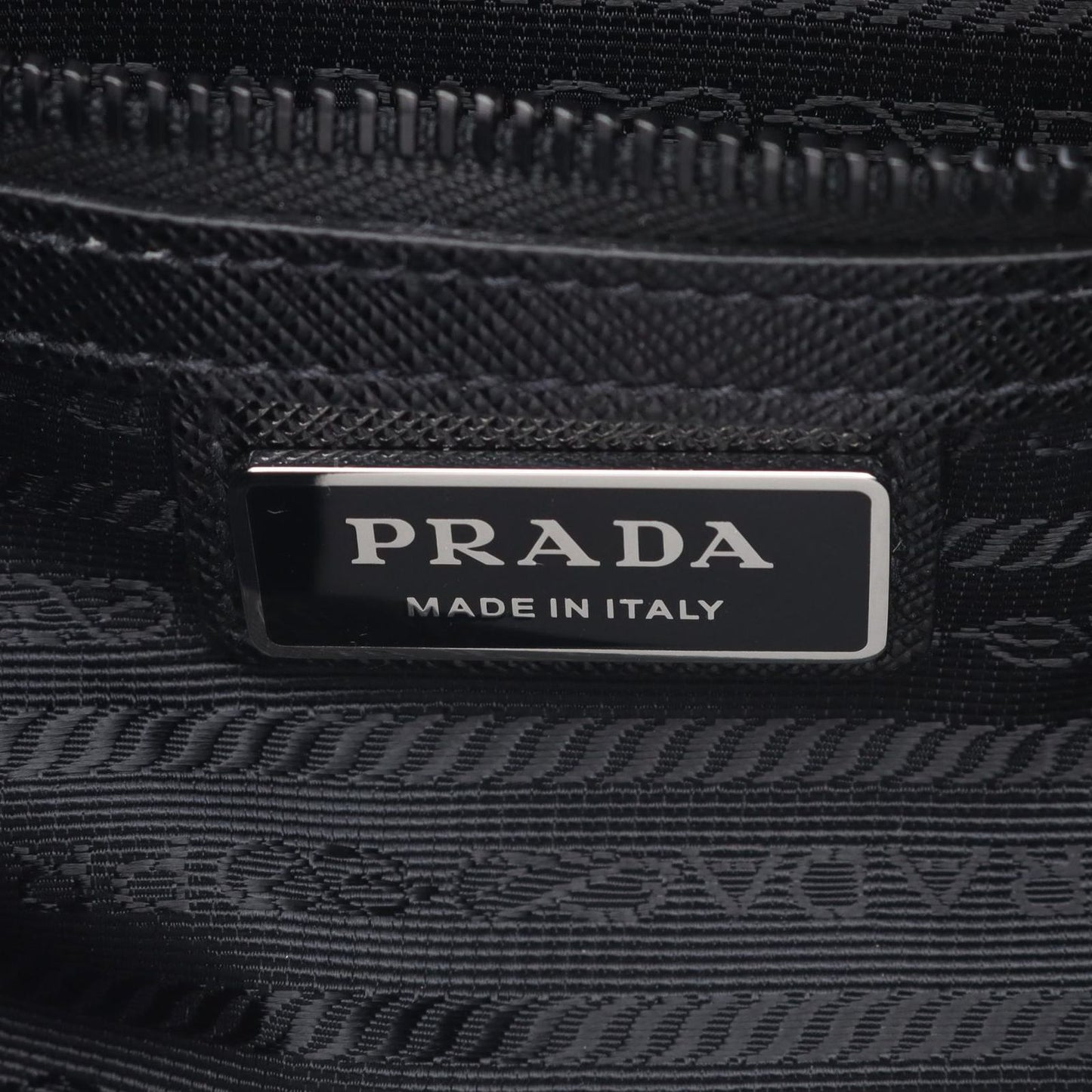 Prada Shoulder Bag Re-Nylon Tessuto Saffiano 2 Black Nylon Leather — view 4