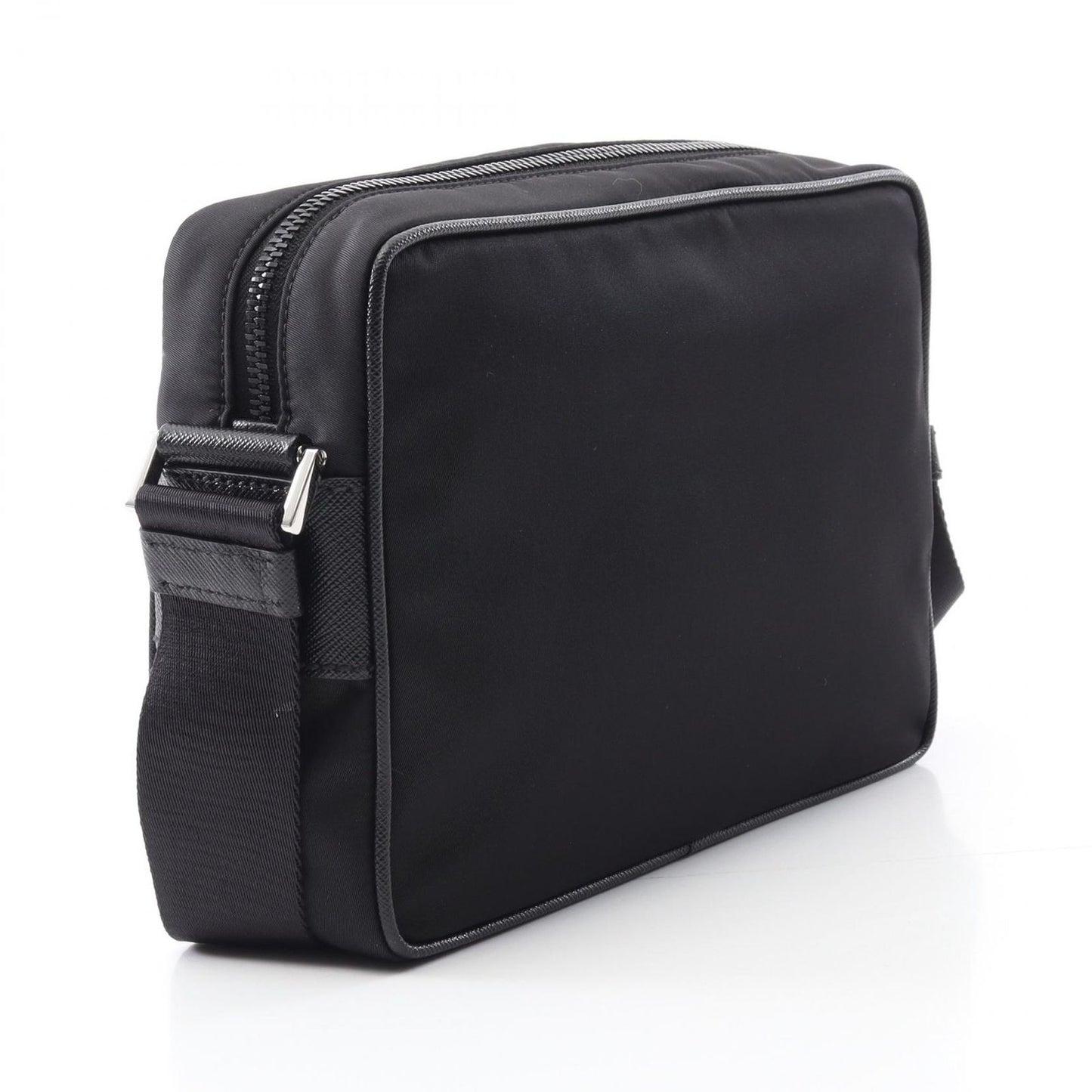 Prada Shoulder Bag Re-Nylon Tessuto Saffiano 2 Black Nylon Leather — view 2