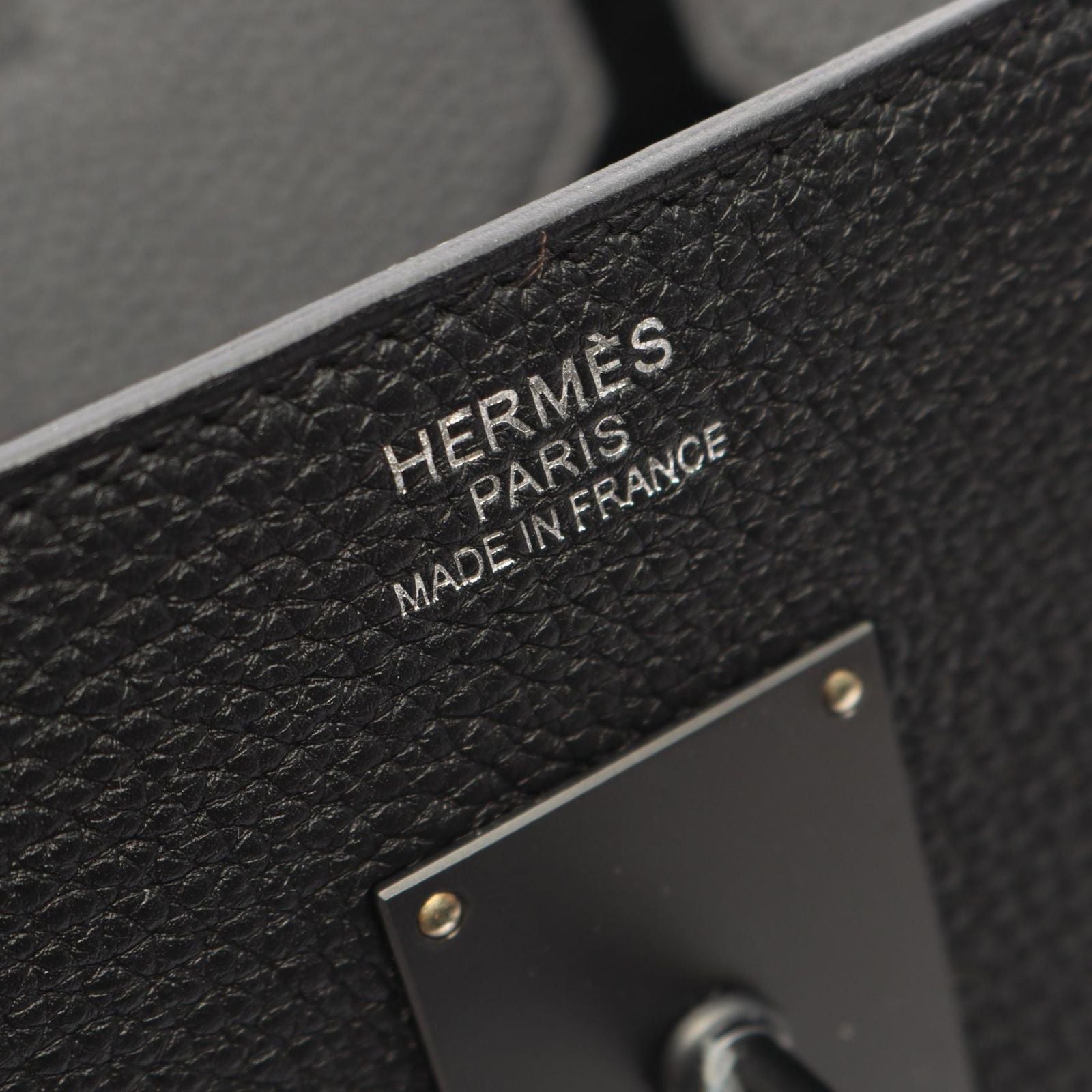 Hermes Handbag Haut a Courroies Black Leather — view 4