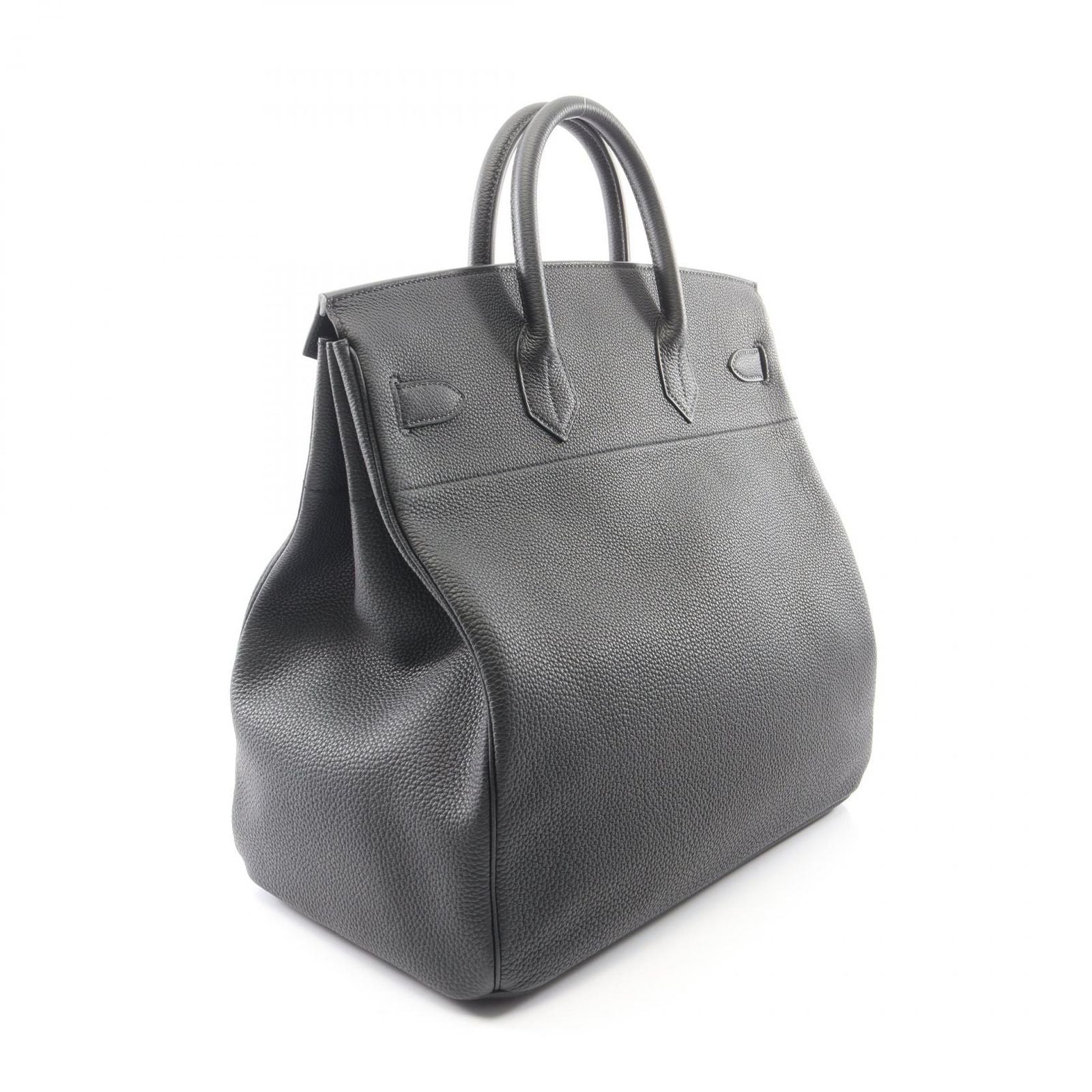 Hermes Handbag Haut a Courroies Black Leather — view 2