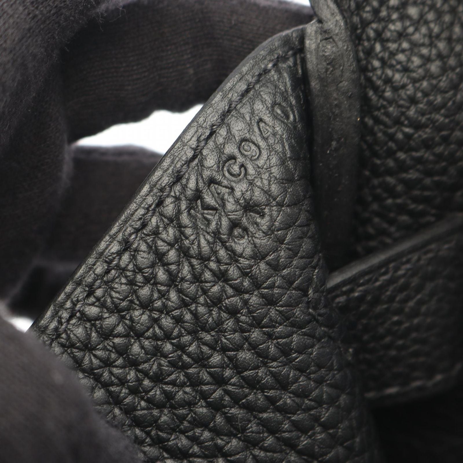 Hermes Handbag Haut a Courroies Black Leather — view 5