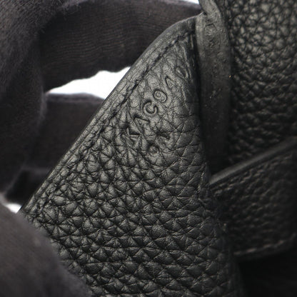 Hermes Handbag Haut a Courroies Black Leather — view 5