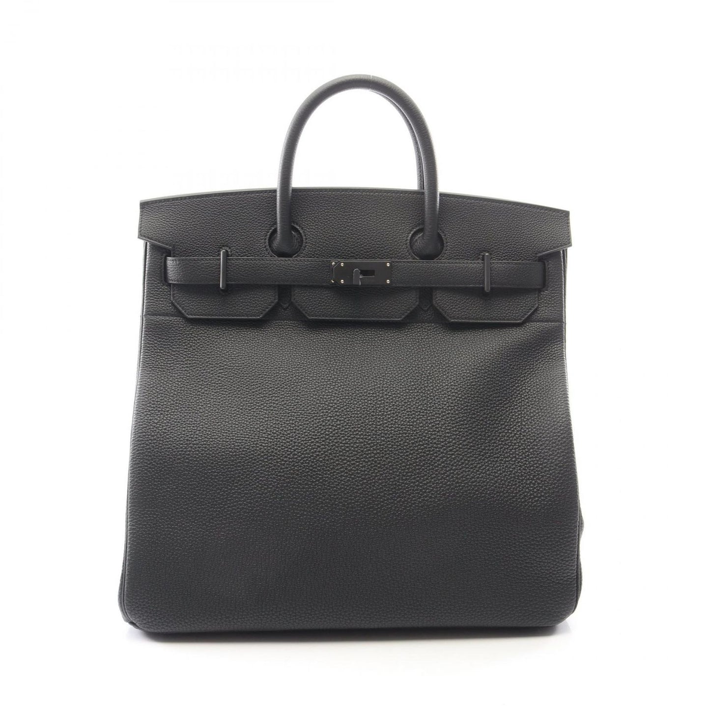 Hermes Handbag Haut a Courroies Black Leather