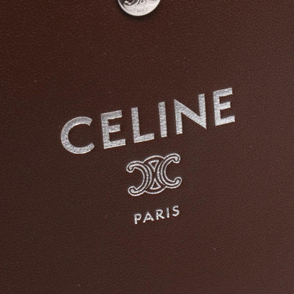 CELINE Shoulder Bag Sharp Pouch Takeaway Chocolate Leather Sharp Pouch — view 4
