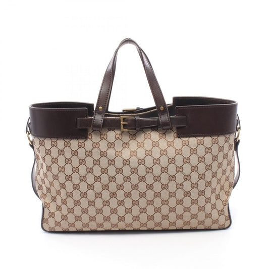 Gucci Tote GG Canvas Beige Brown Ready