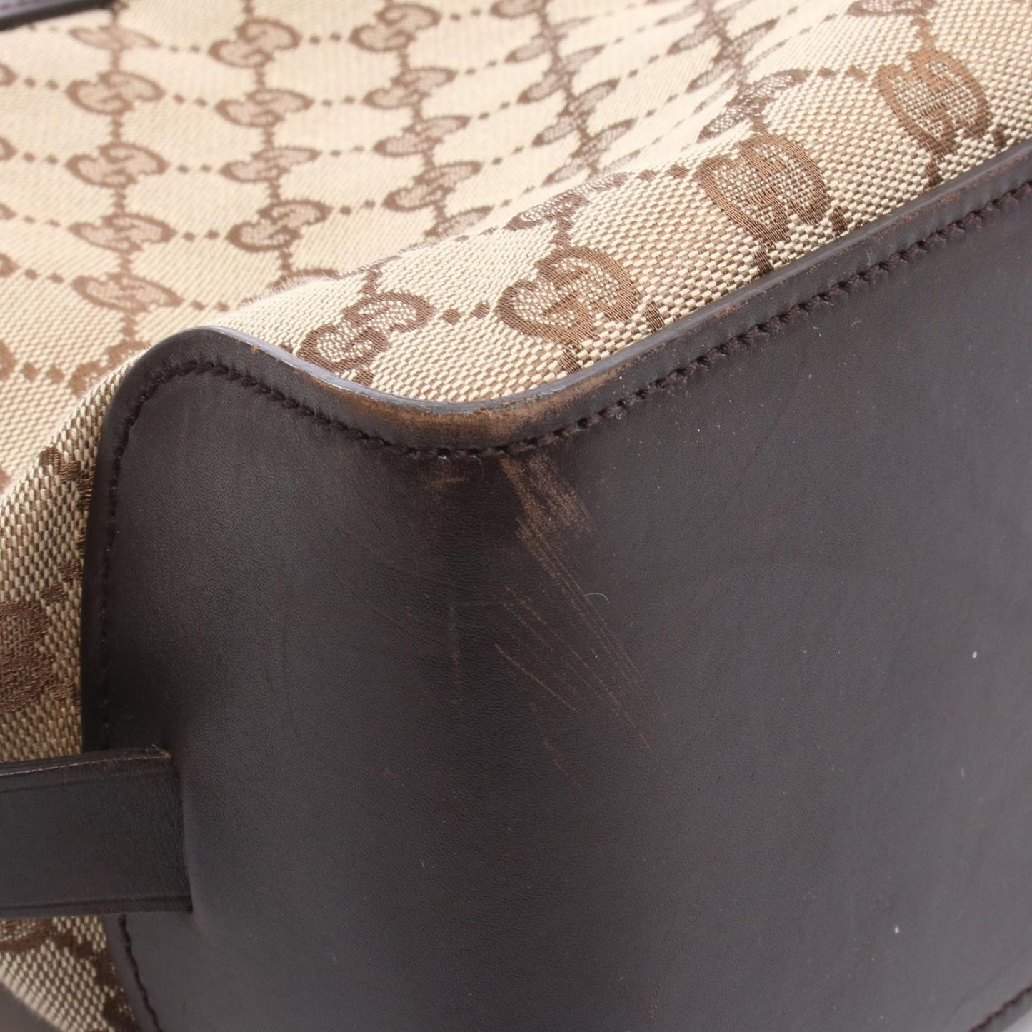 Gucci Tote GG Canvas Beige Brown Ready — view 5