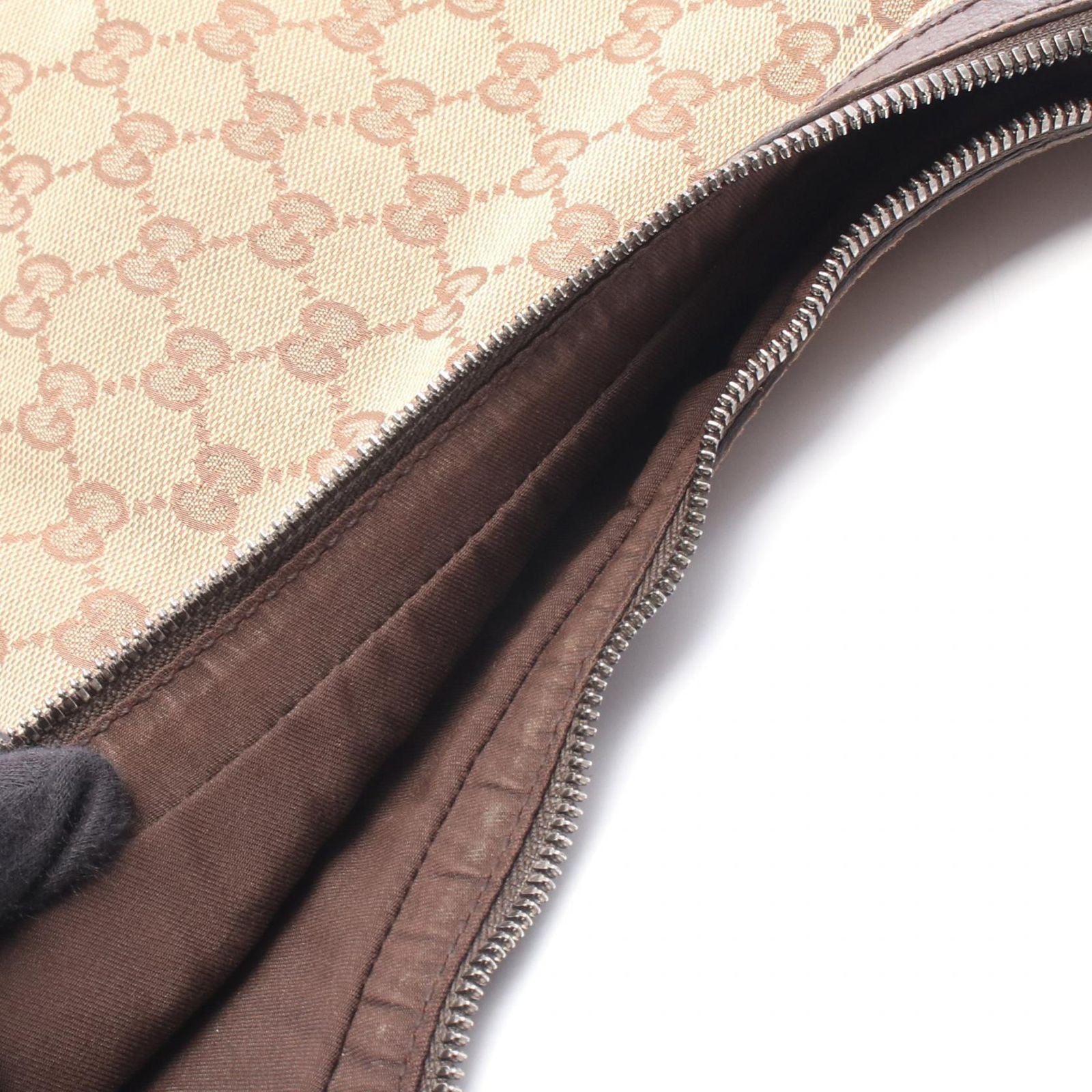 Gucci Shoulder Bag GG Canvas Brown — view 5
