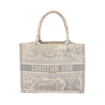 Dior Tote Book Toile de Jouy Ivory Gray Canvas