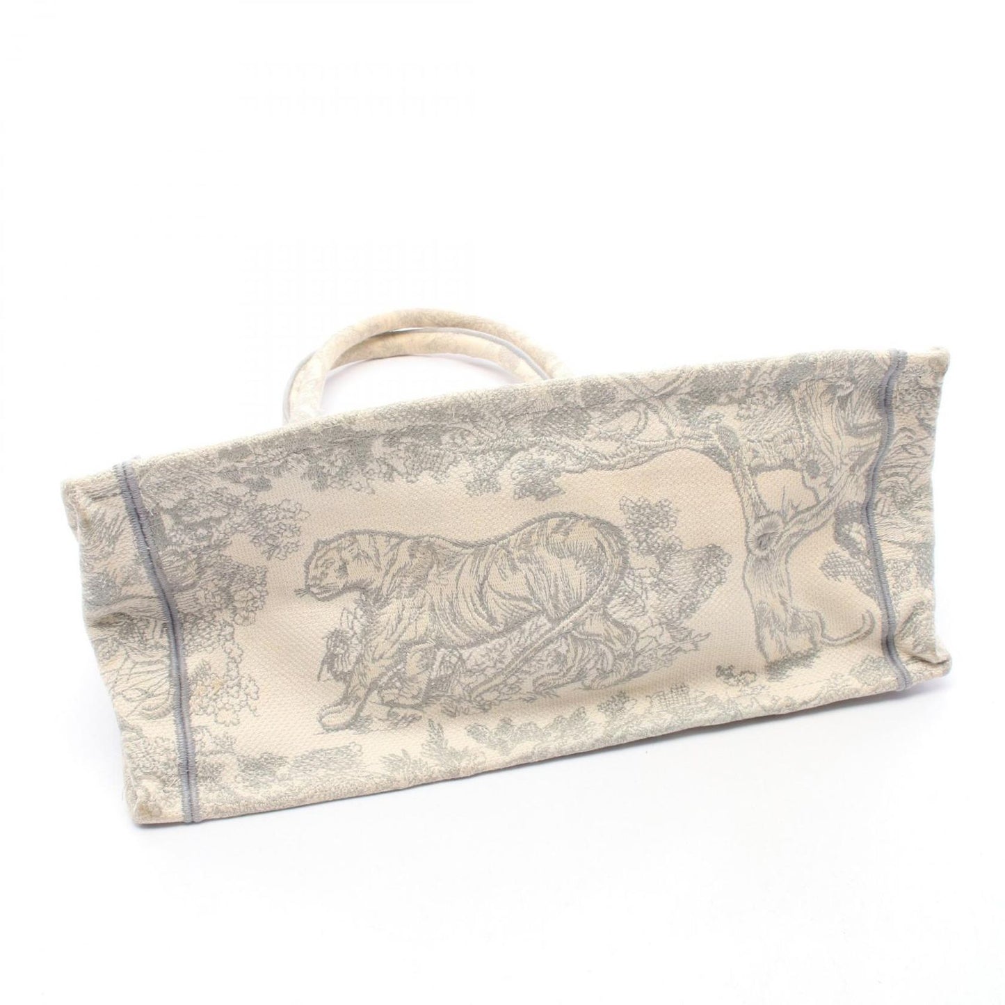 Dior Tote Book Toile de Jouy Ivory Gray Canvas — view 6
