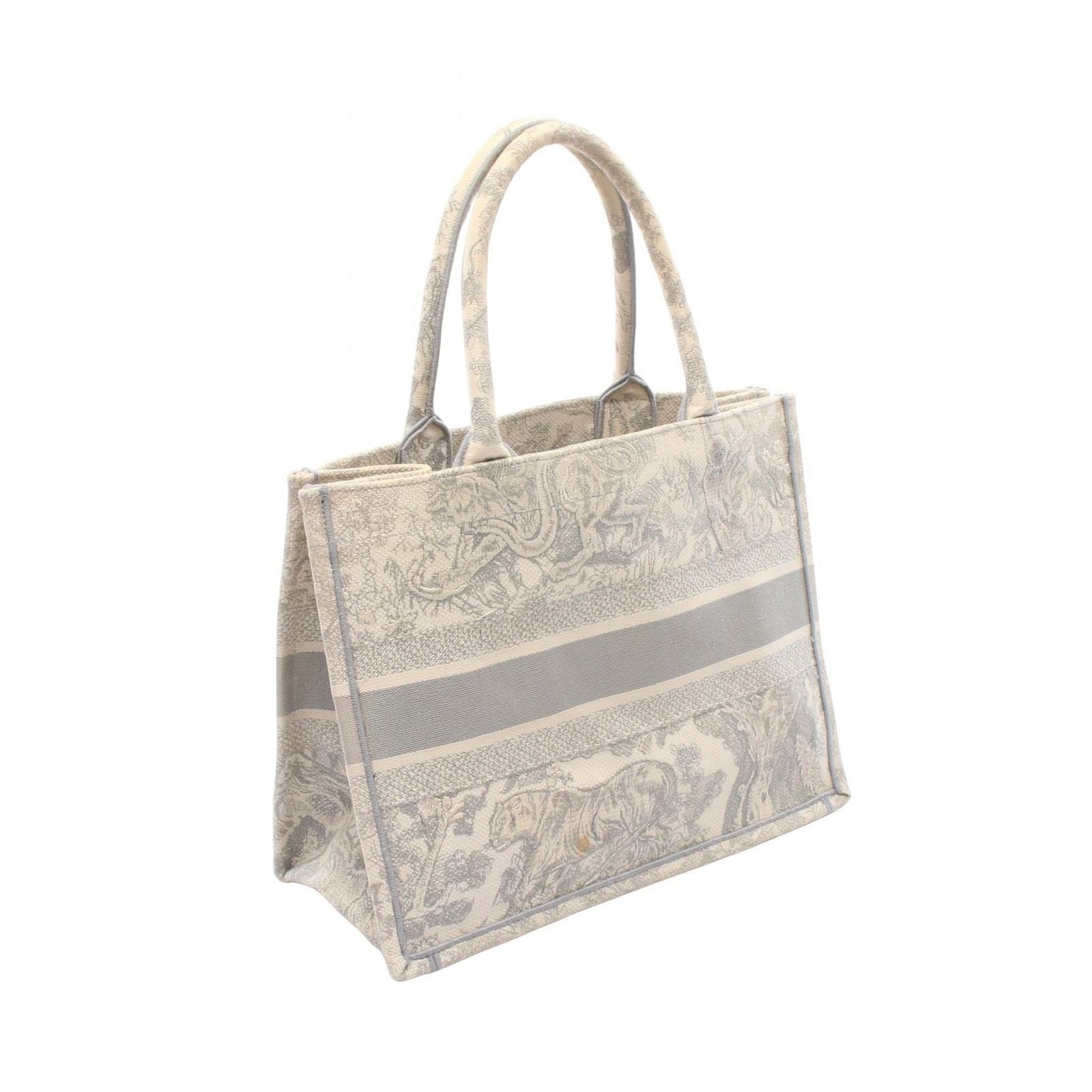 Dior Tote Book Toile de Jouy Ivory Gray Canvas — view 2