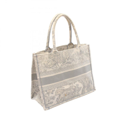 Dior Tote Book Toile de Jouy Ivory Gray Canvas — view 2
