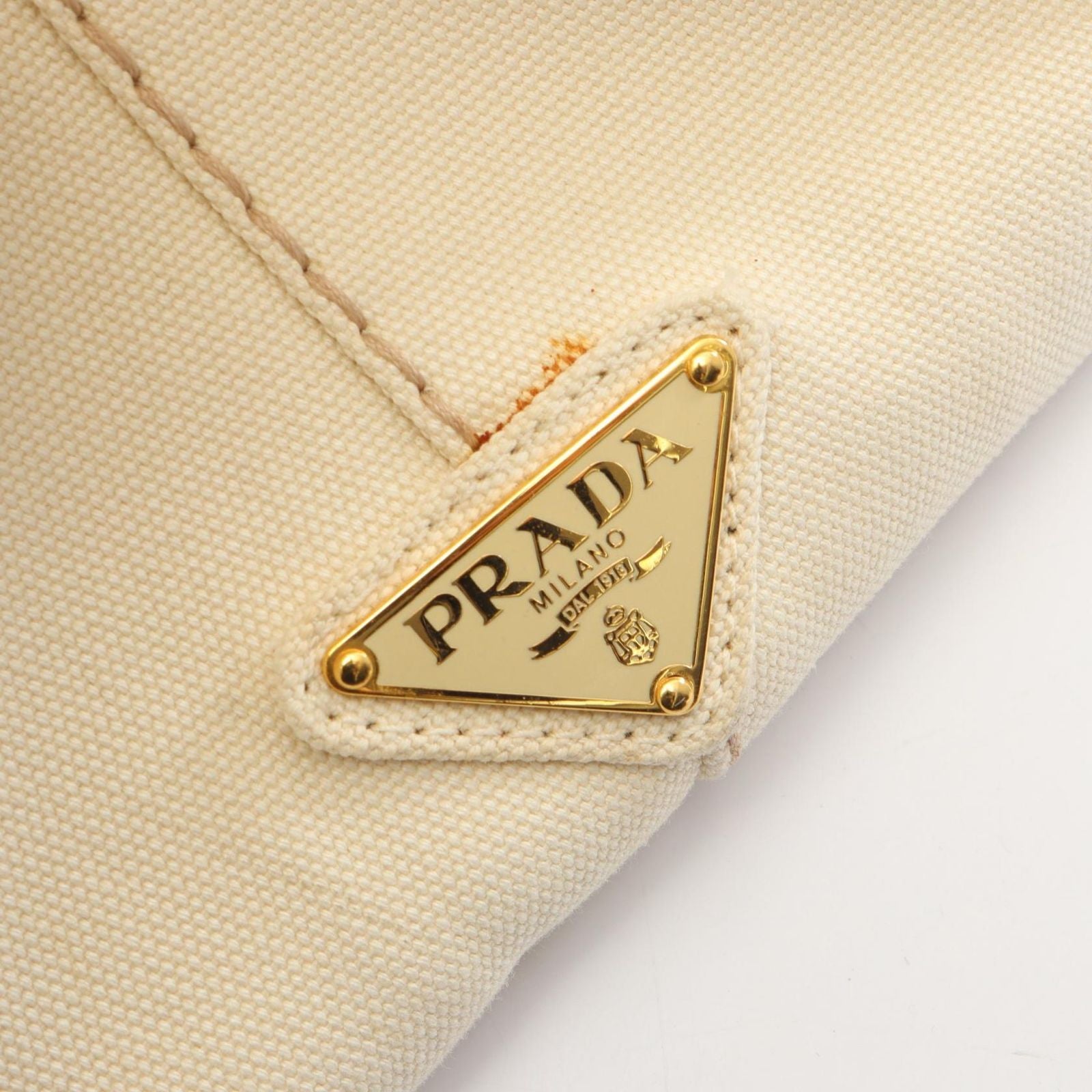 Prada Tote Canapa White Canvas — view 5