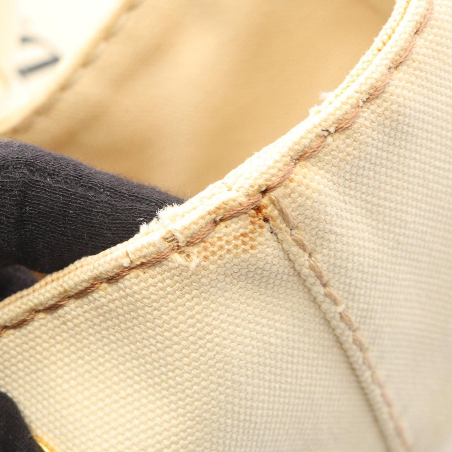 Prada Tote Canapa White Canvas — view 7