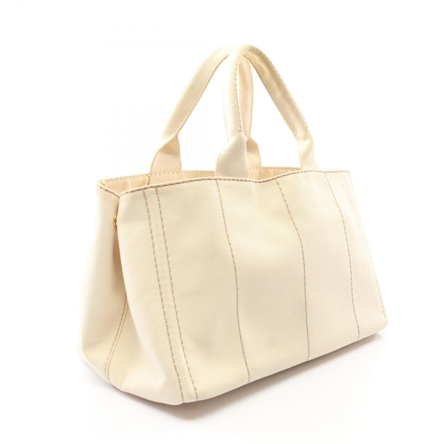 Prada Tote Canapa White Canvas — view 2