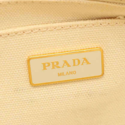 Prada Tote Canapa White Canvas — view 4
