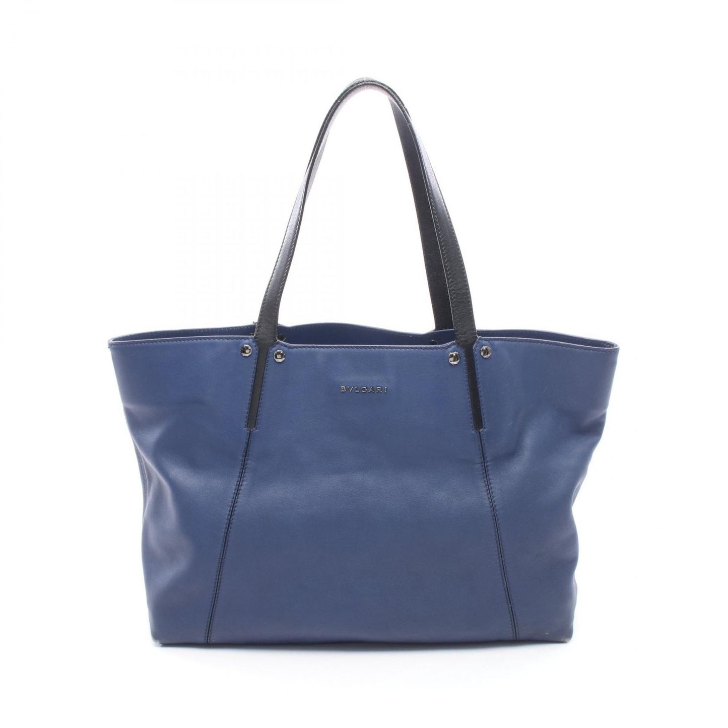 Bvlgari Tote Octo Navy Leather