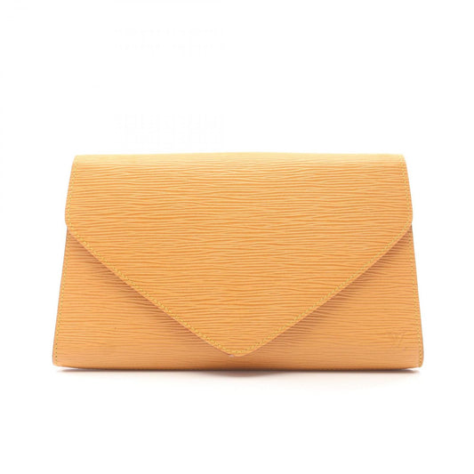 Louis Vuitton Clutch A-ludeco Epi Winnipeg Beige Leather
