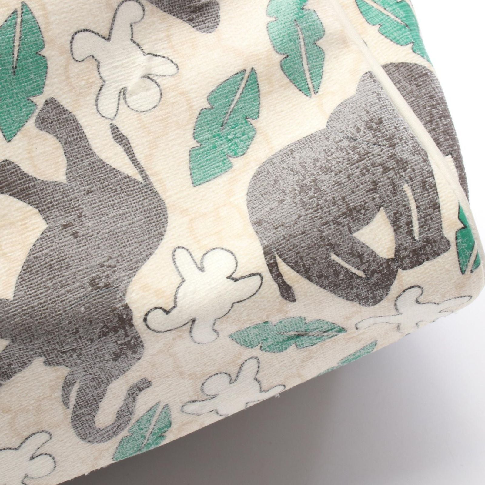 Gucci Tote for Unicef GG Supreme Elephant White Canvas Leather Mini Boston — view 6
