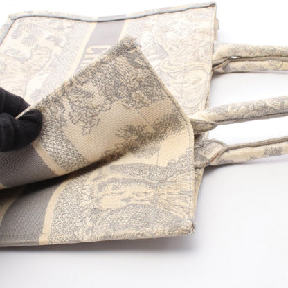 Dior Tote Book Toile de Jouy White Gray Canvas — view 7
