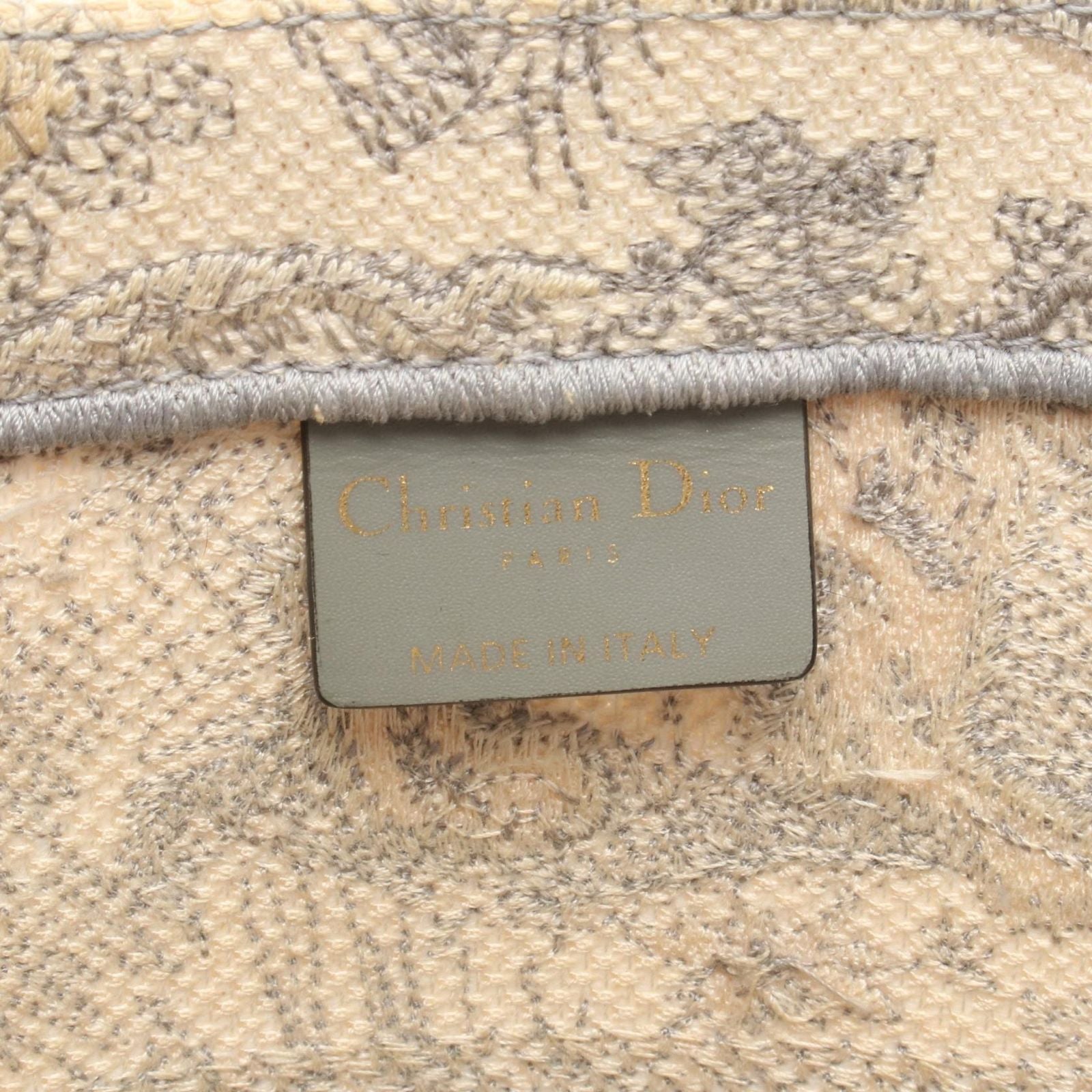 Dior Tote Book Toile de Jouy White Gray Canvas — view 4
