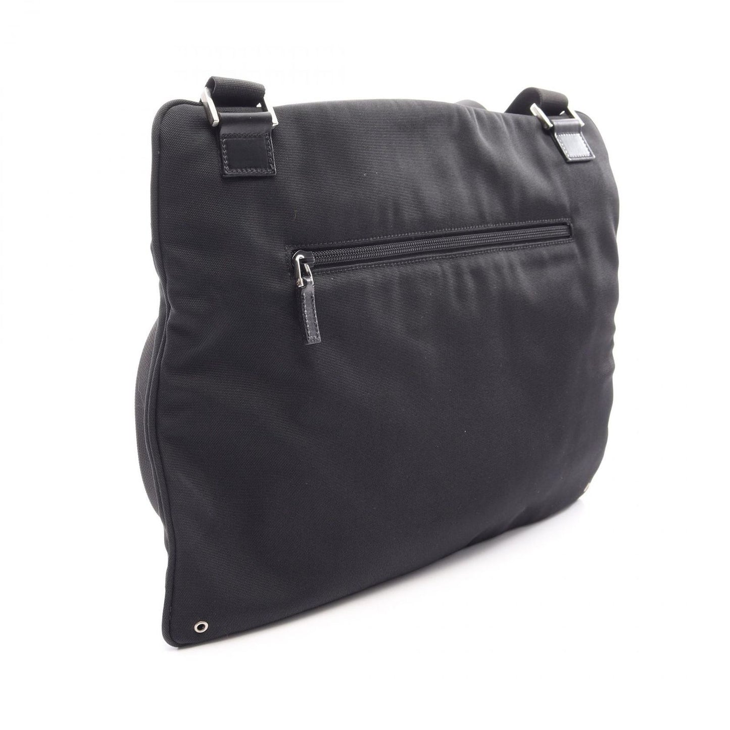 Gucci Shoulder Bag Black Canvas Leather — view 2