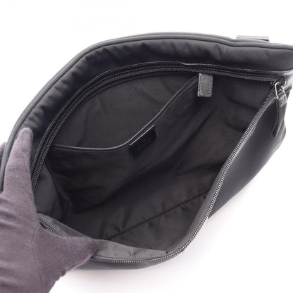 Gucci Shoulder Bag Black Canvas Leather — view 3