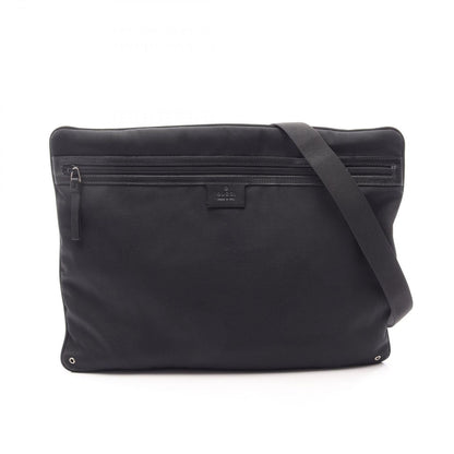 Gucci Shoulder Bag Black Canvas Leather