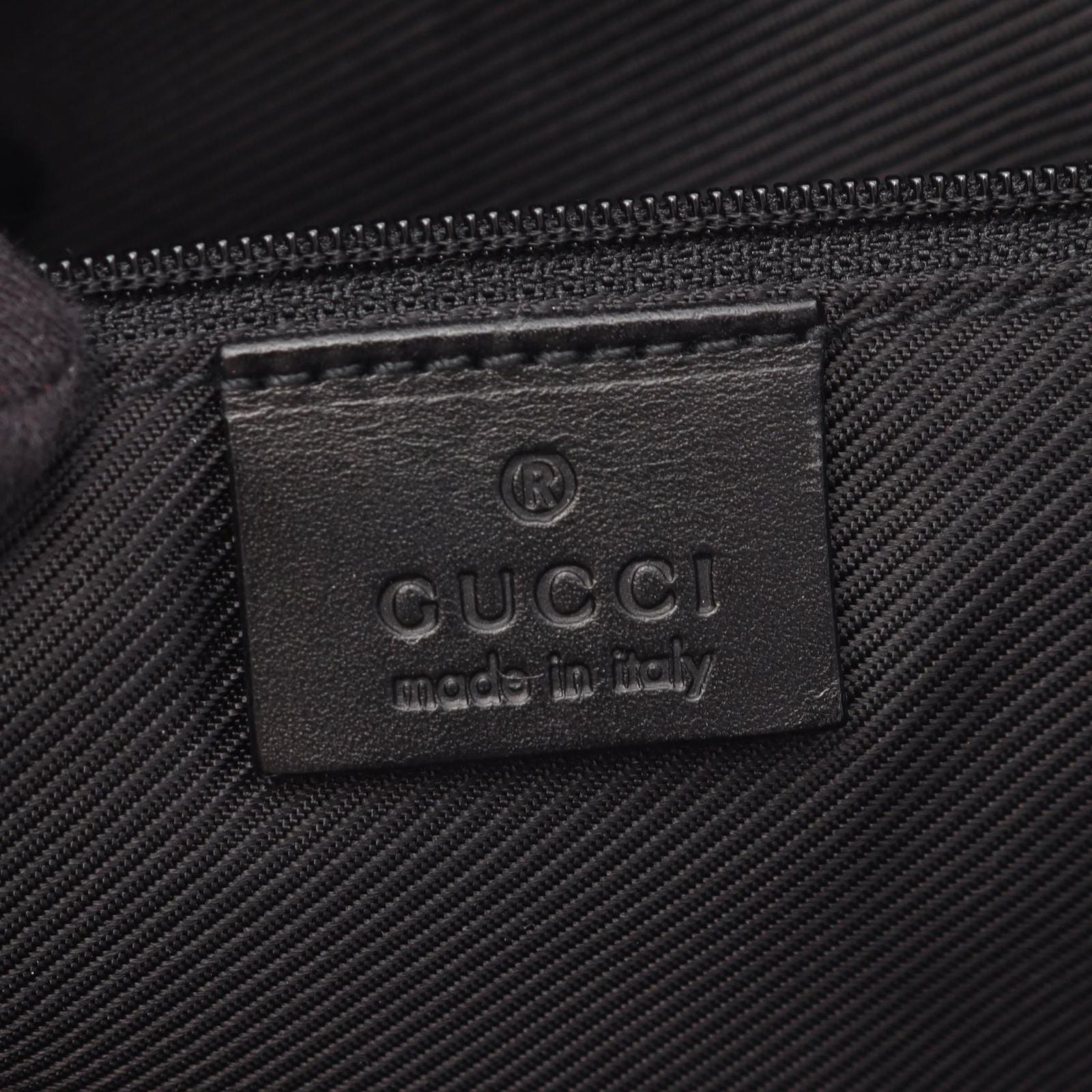 Gucci Shoulder Bag Black Canvas Leather — view 4