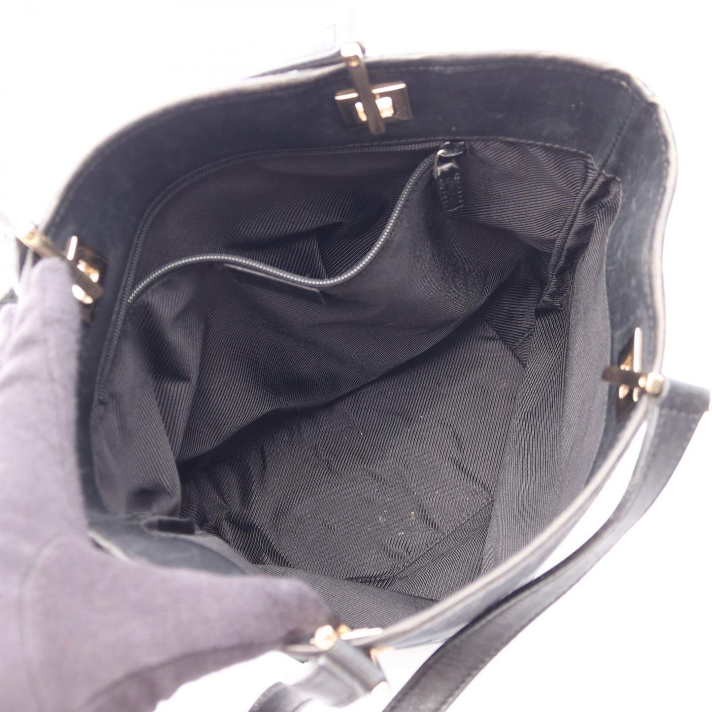 Gucci Tote GG Canvas Black Mini Suzu — view 3