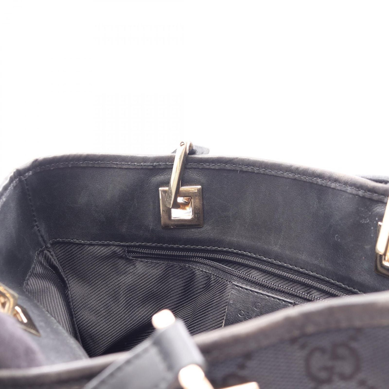 Gucci Tote GG Canvas Black Mini Suzu — view 7