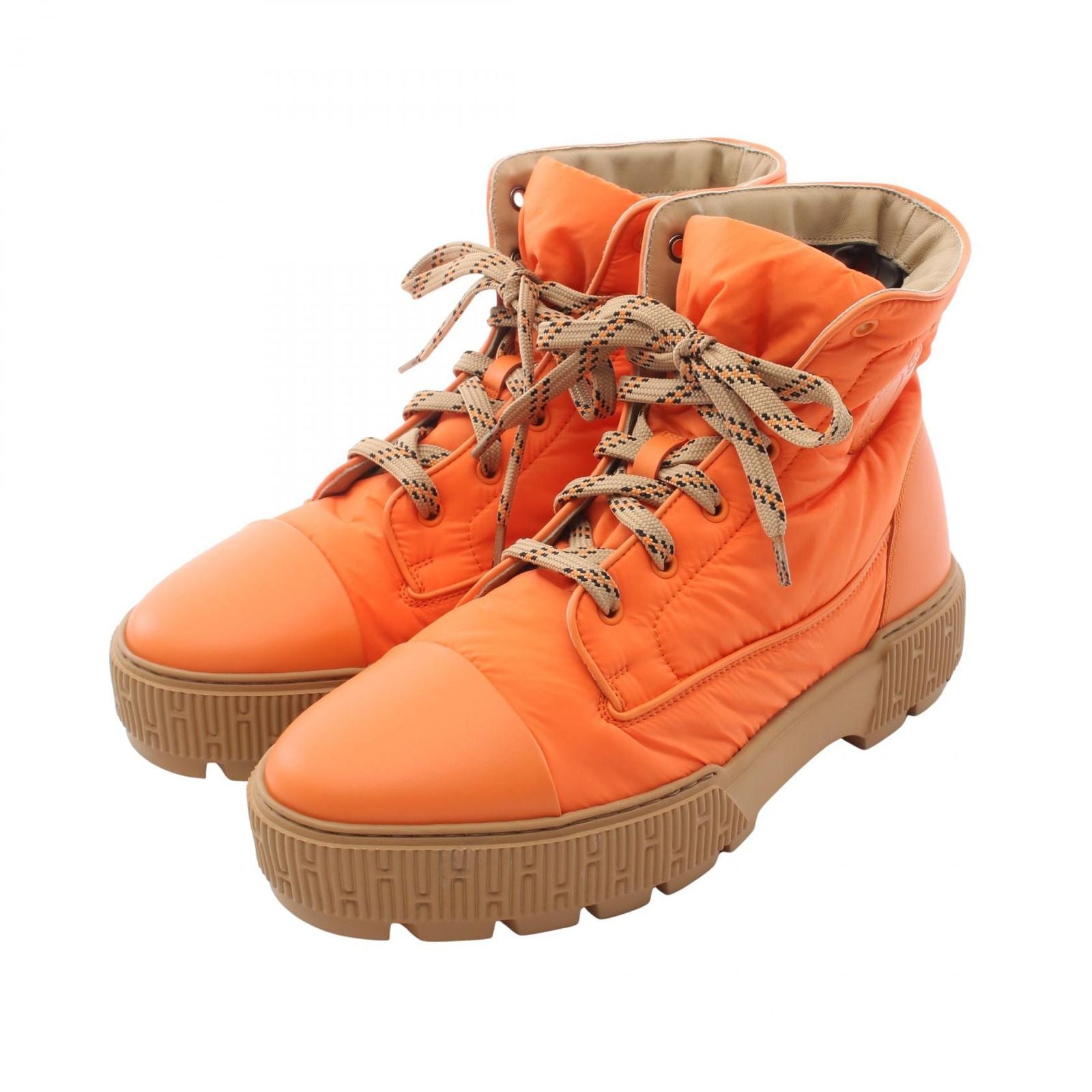 Hermes Boots Fresh Short Nylon Leather
