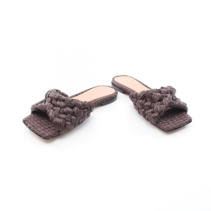 Bottega Veneta Sandals Intrecciato Brown — view 3