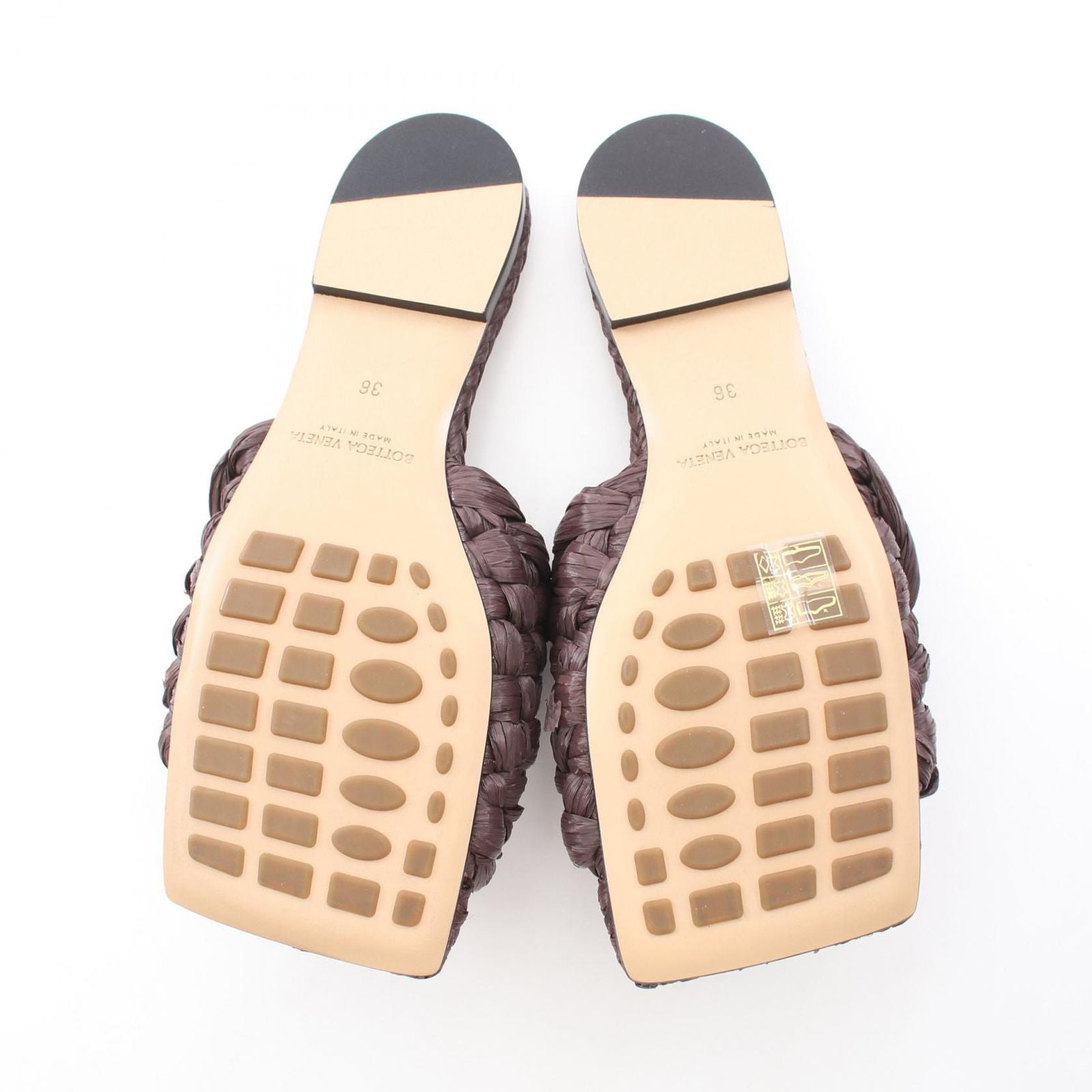 Bottega Veneta Sandals Intrecciato Brown — view 4
