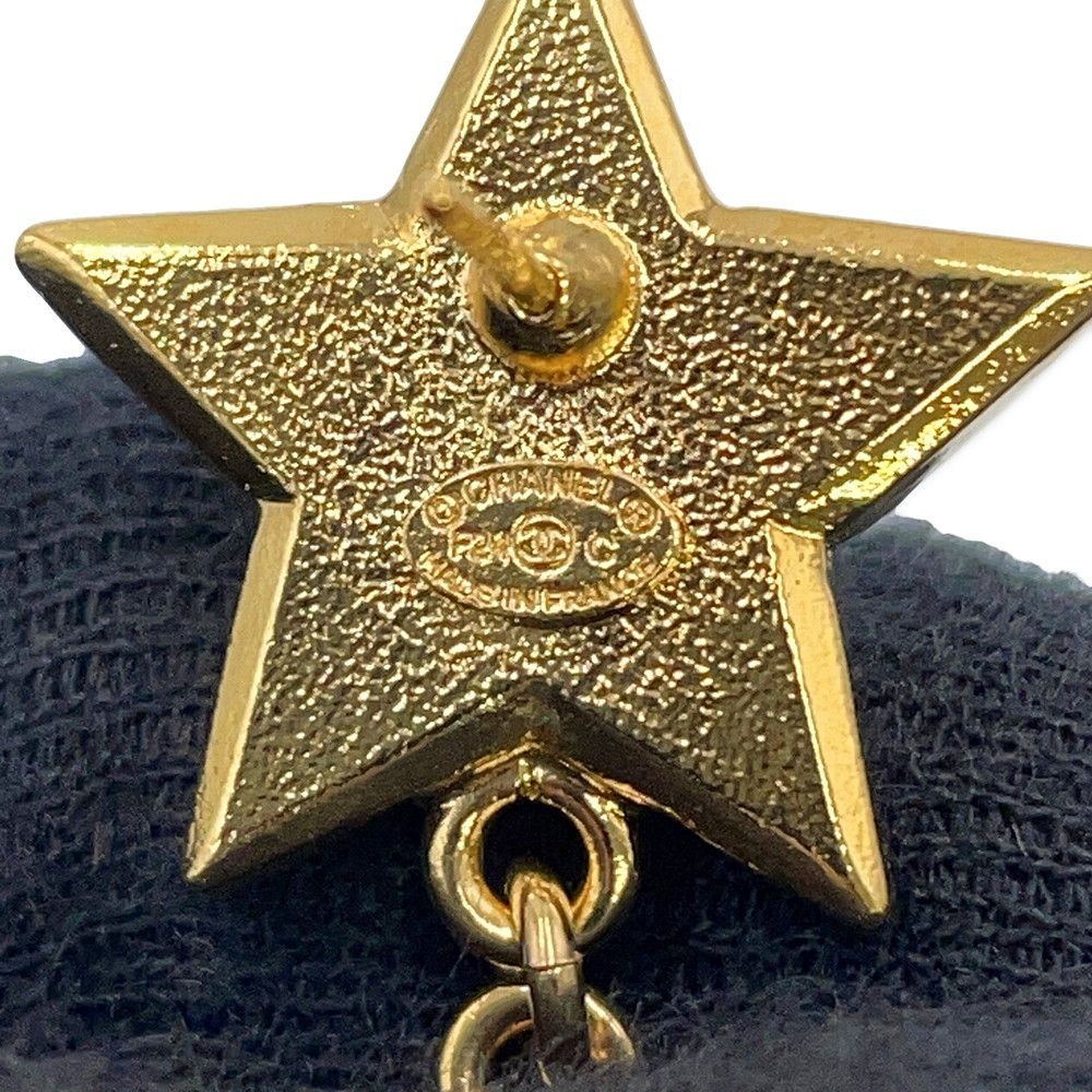 Chanel Earrings CC Logo Star Motif Long Faux Pearl Rhinestone — view 7