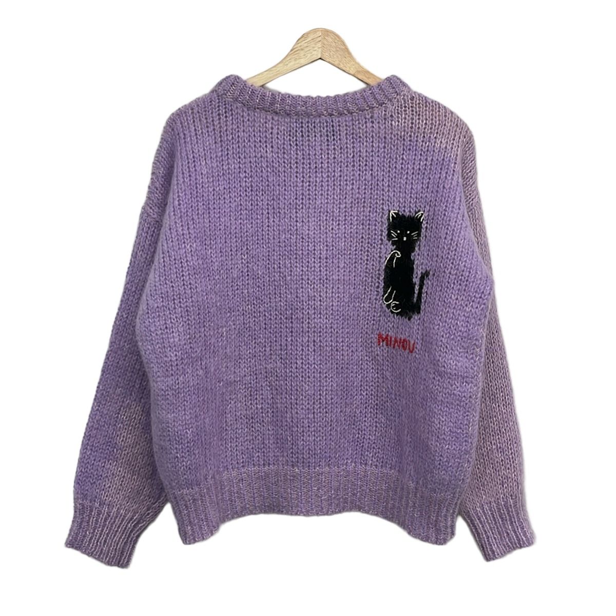 Gucci Long Sleeve Sweater S Purple Black White Crew Neck Rave Like You Are Five — view 2